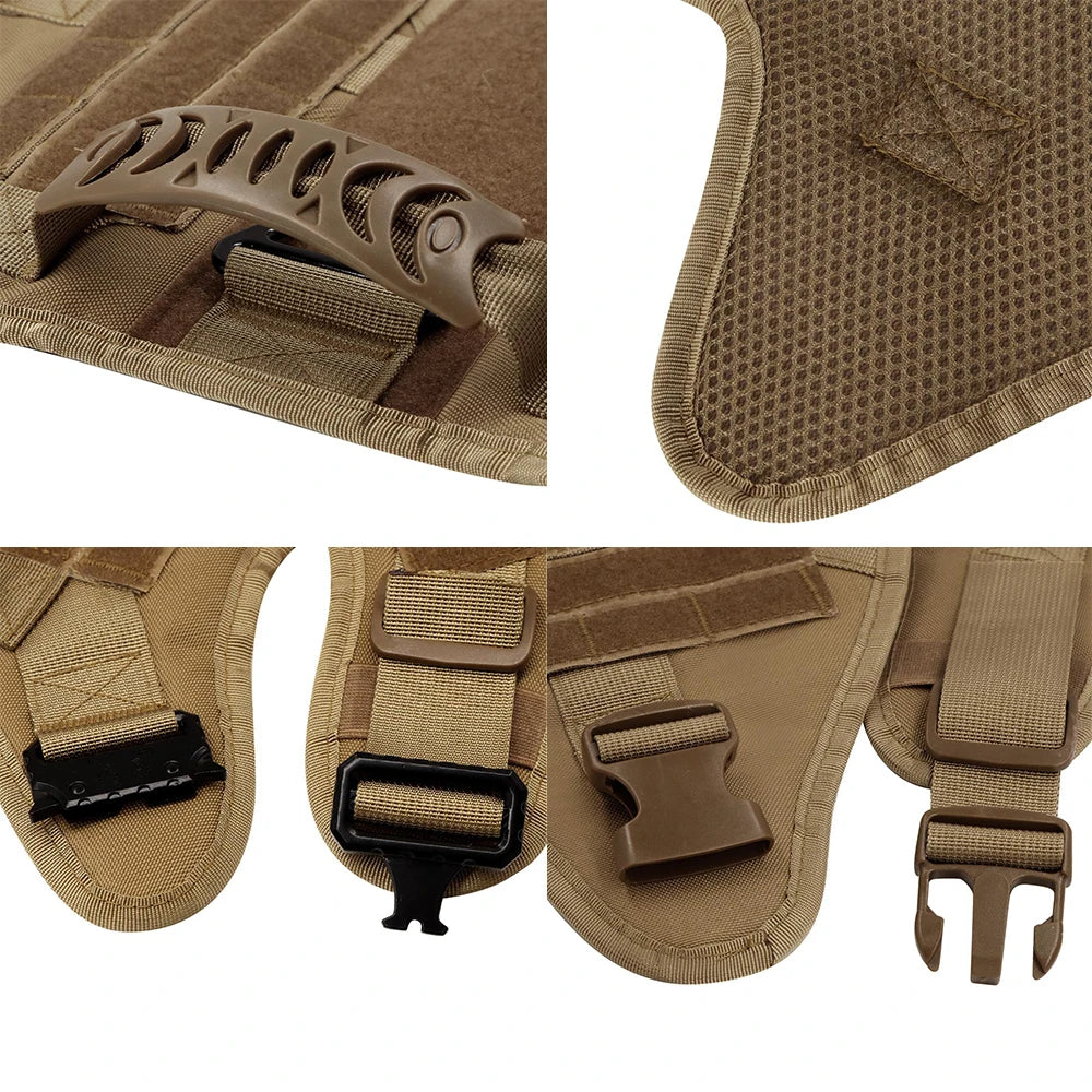 Imbracatura Militare per Cani Taglia Grande - Tactical Vest in Nylon 1050D