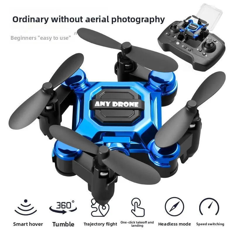 Mini Drone Pieghevole RC con Fotocamera 720p, Shockproof, 120m