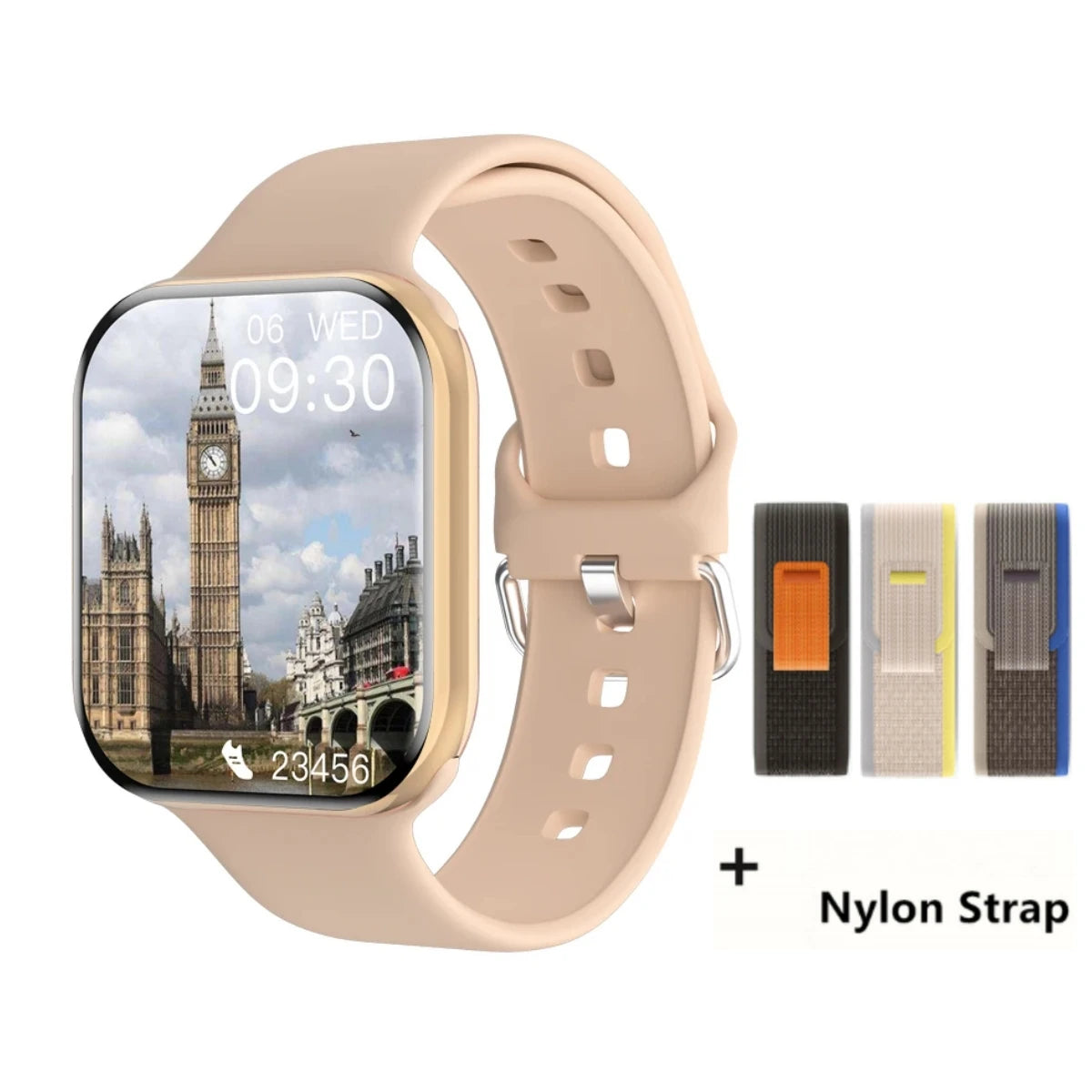 Smartwatch 2026 GPS per Apple, AMOLED HD 1.9", 10 sport, impermeabile IP68,…