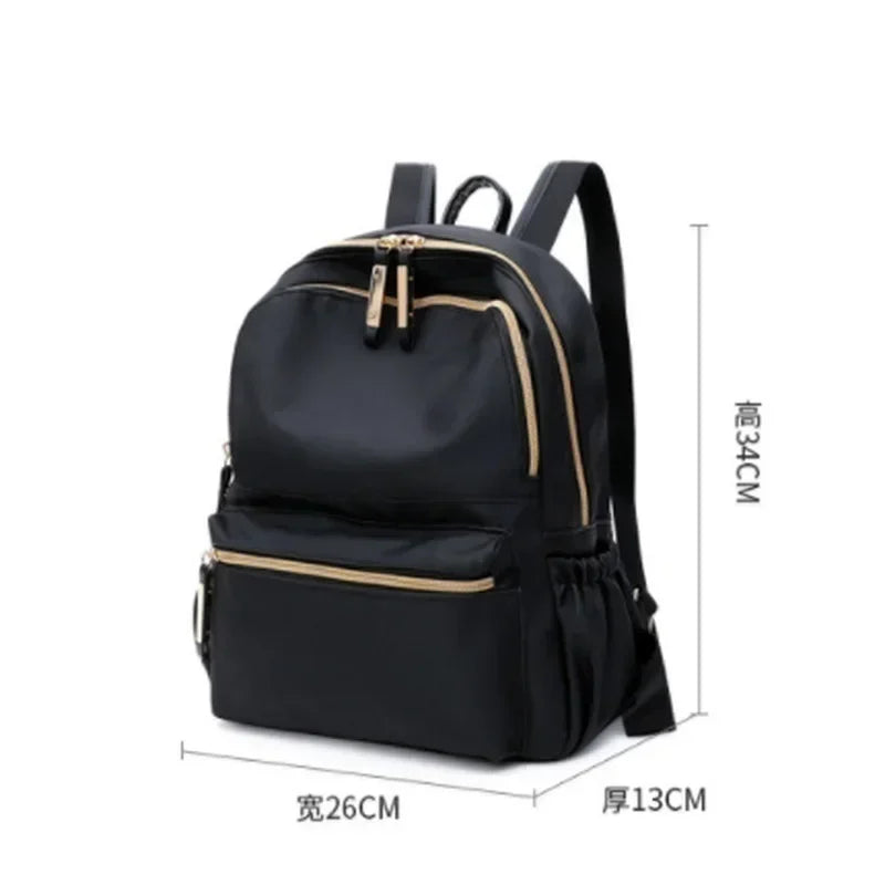 Sac à dos décontracté élégant pour femme, grande capacité, imperméable, pour ordinateur portable, école, voyage