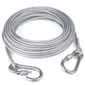 Guinzaglio cane in acciaio inox a doppio capo con fibbia metallica – anti…