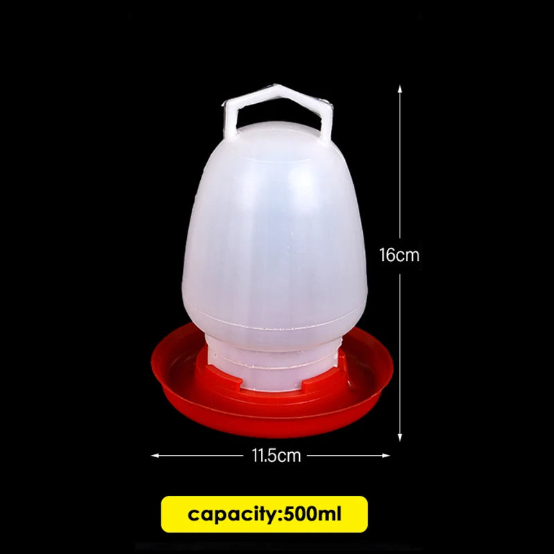 Bottiglia d'acqua per polli 500/1000 ml – Distributore automatico per uccelli