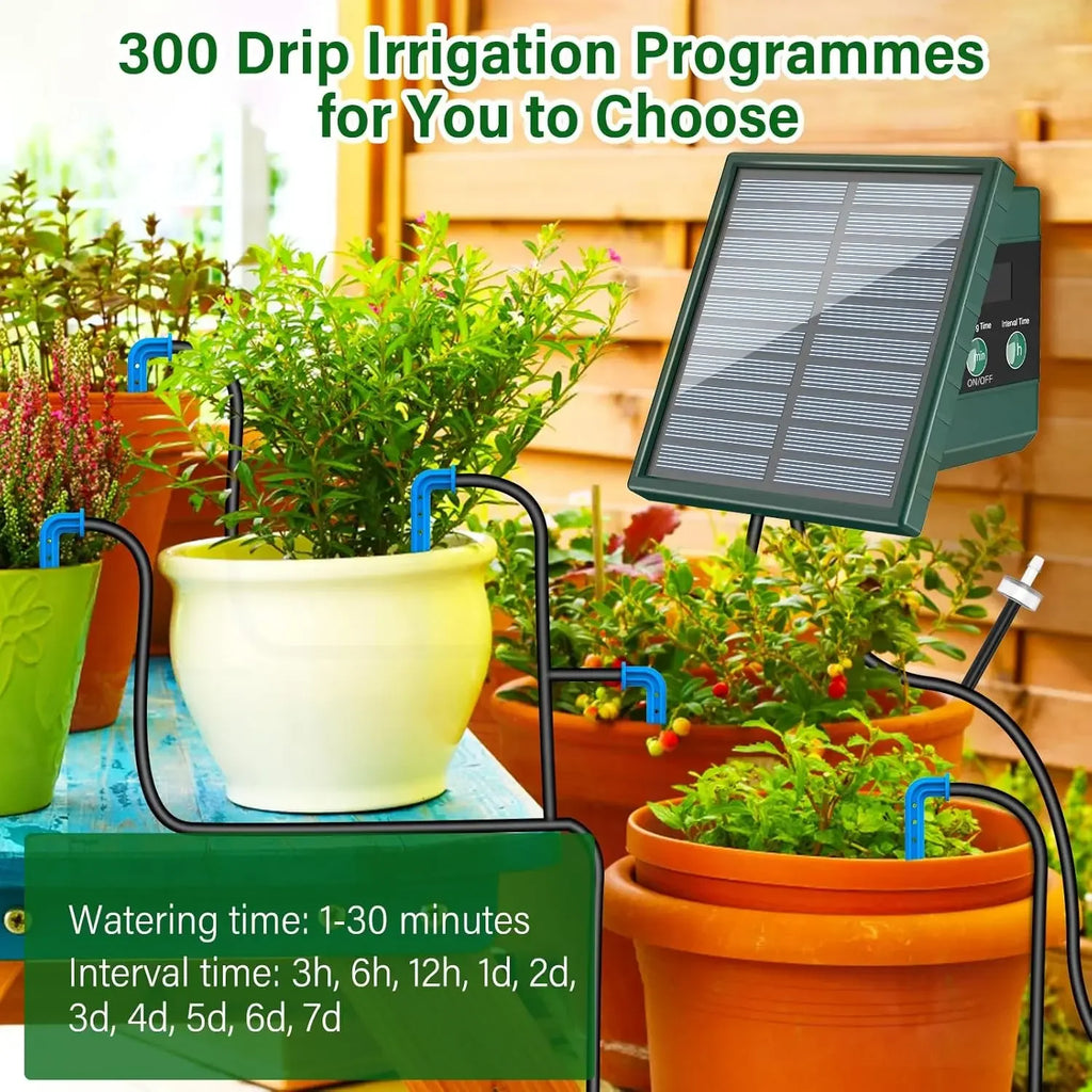 Sistema di Irrigazione Solare Automatico per Giardino e Balcone – Kit DIY Drip