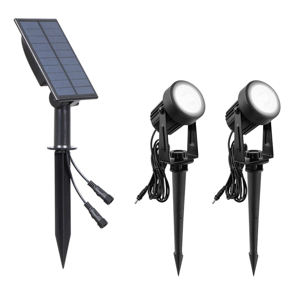Lampada da giardino a energia solare LED IP65 con luci RGB e bianco…