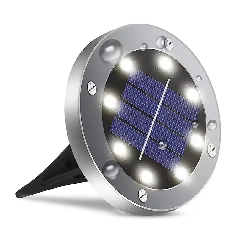 Lampada da Giardino Solare IP68 LED per Sentieri e Patio