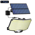 Lampada solare 234 LED esterno, sensore movimento, 3 modalità, telecomando, IP65