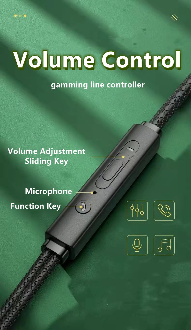 Cuffie Gaming Wired con Microfono e Cancellazione Attiva del Rumore - HiFi Bass…