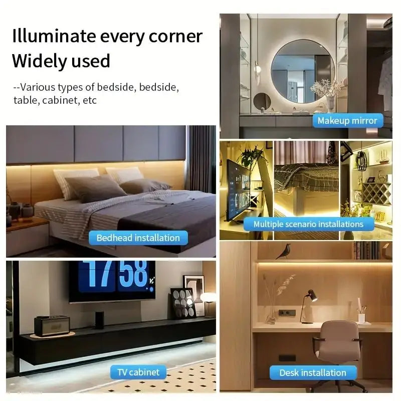 Striscia LED COB 5V Touch Dimmer flessibile per illuminazione ambientale
