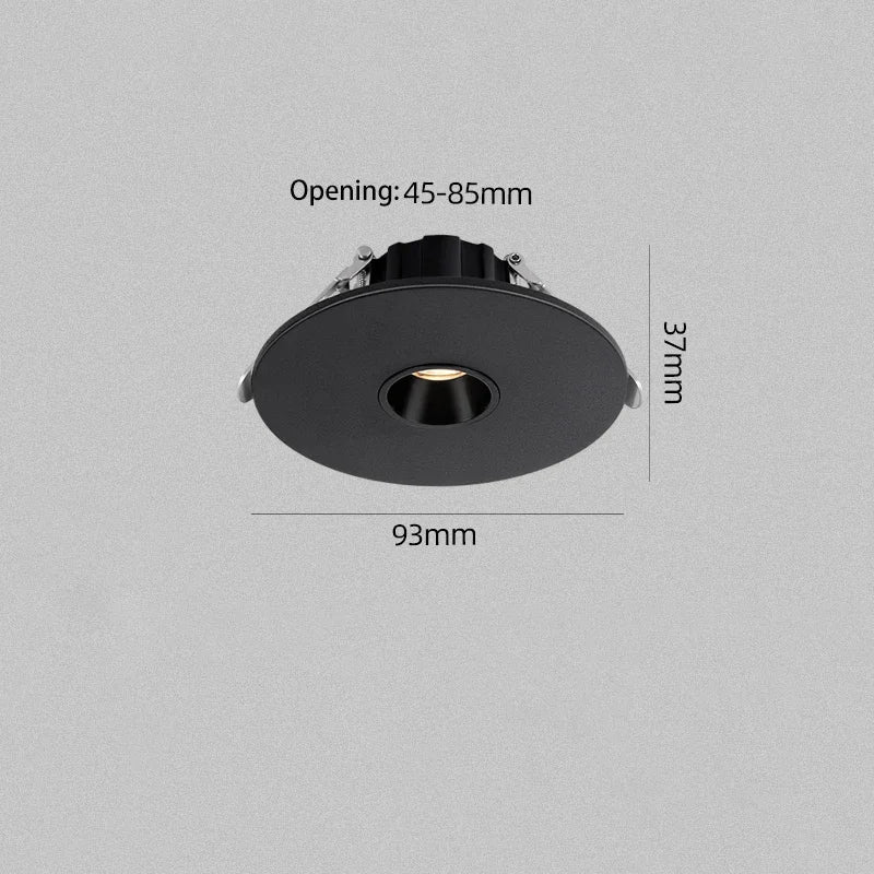 Faretto LED a fascio stretto 3‑15°, per tavolo, bianco/nero, 85‑265 V