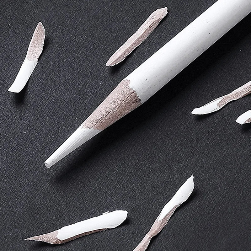 Set da 6 matite professionali Nero e Bianco per disegno su carta scura