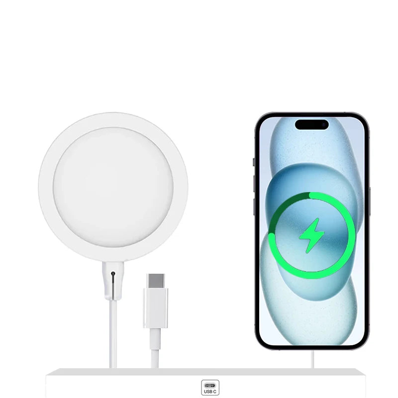 Caricatore Rapido 30W USB‑PD con Magnetico Wireless per iPhone 11‑16, Tipo C