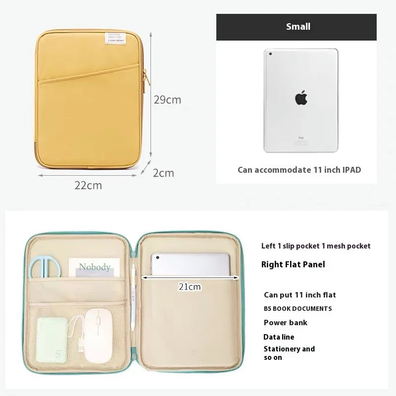 Tablet Bag 9-11inch For iPad Air4 5 Pro 11 10.9  iPad Case 10.5 inch For XiaoMi 5 Samsung Huawei Lenovo Shockproof Pouch Bags