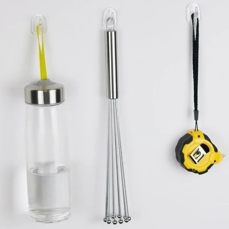 Mini Ganci Trasparenti Autoadesivi per Parete – Set da 10/20/30/50 Pezzi