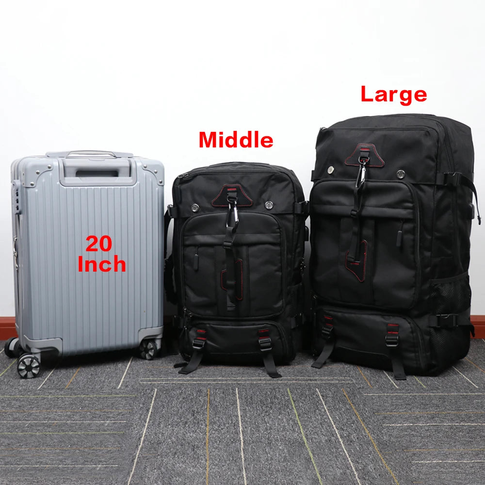 Travel Backpack Large Capacity 17 Inch Laptop Backpack with Dry Wet Separation Hiking Backpack for Men