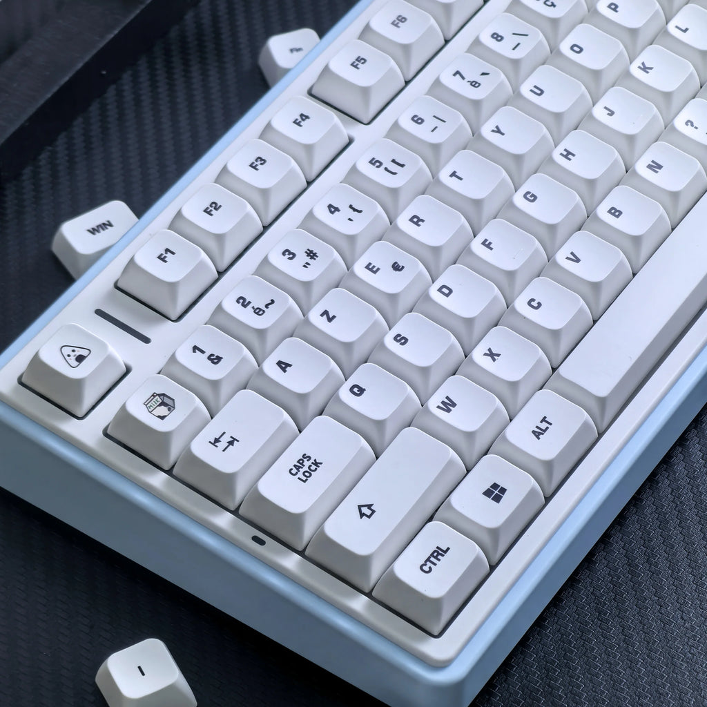 Keycaps meccaniche XDA PBT bianco tema mucca per switch MX