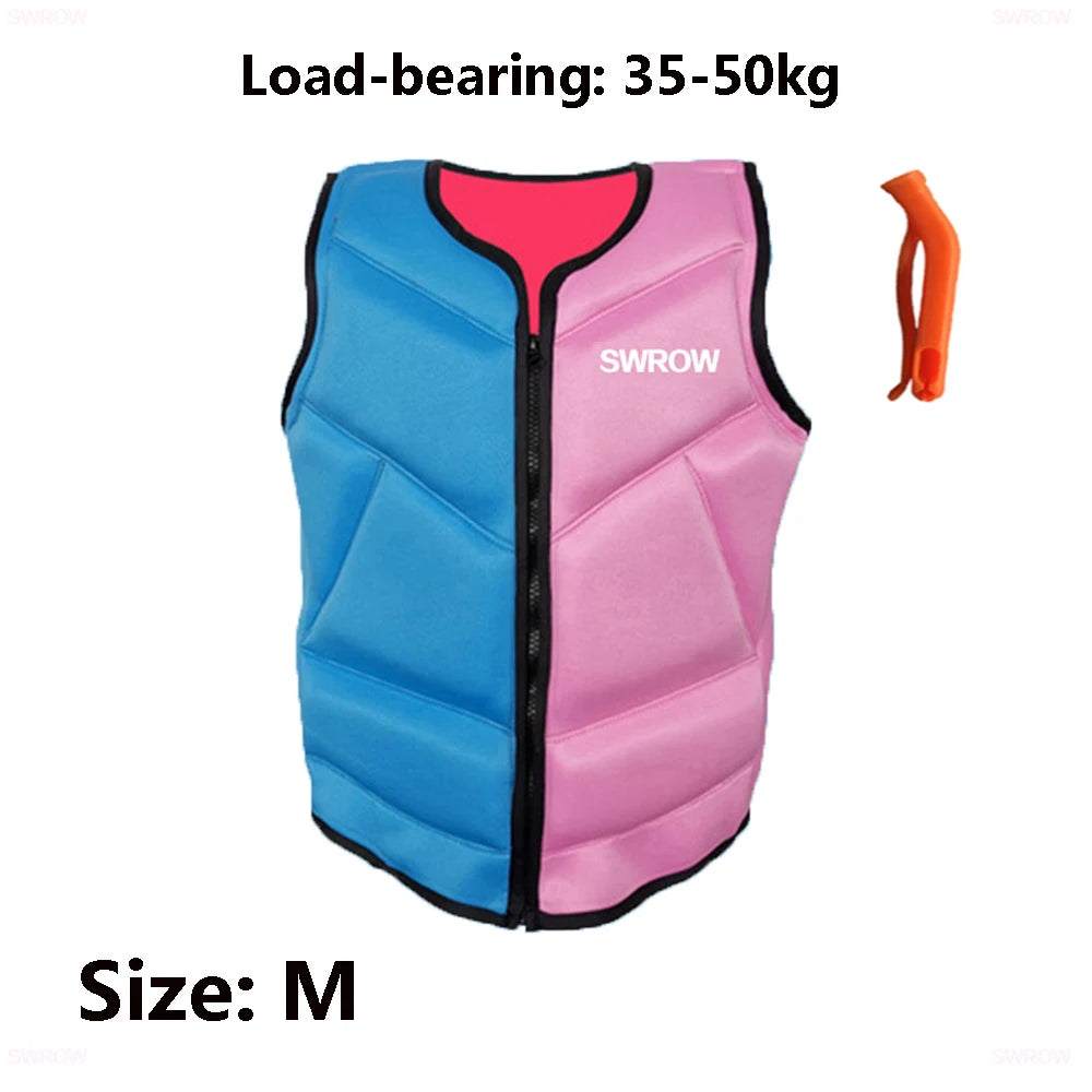 Neoprene buoyancy vest for adults and children – water sports