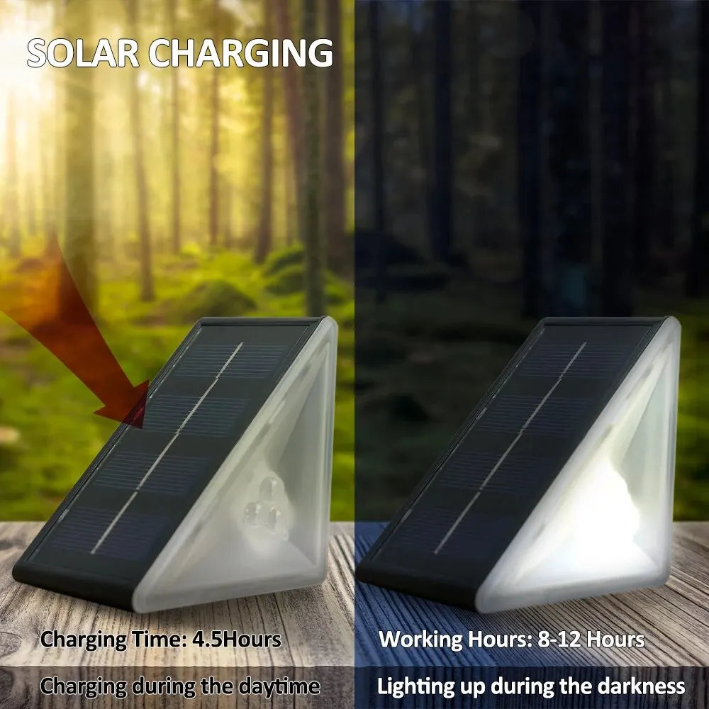 Luci Solari a Triangolo per Gradini IP67 Bianco Caldo RGB
