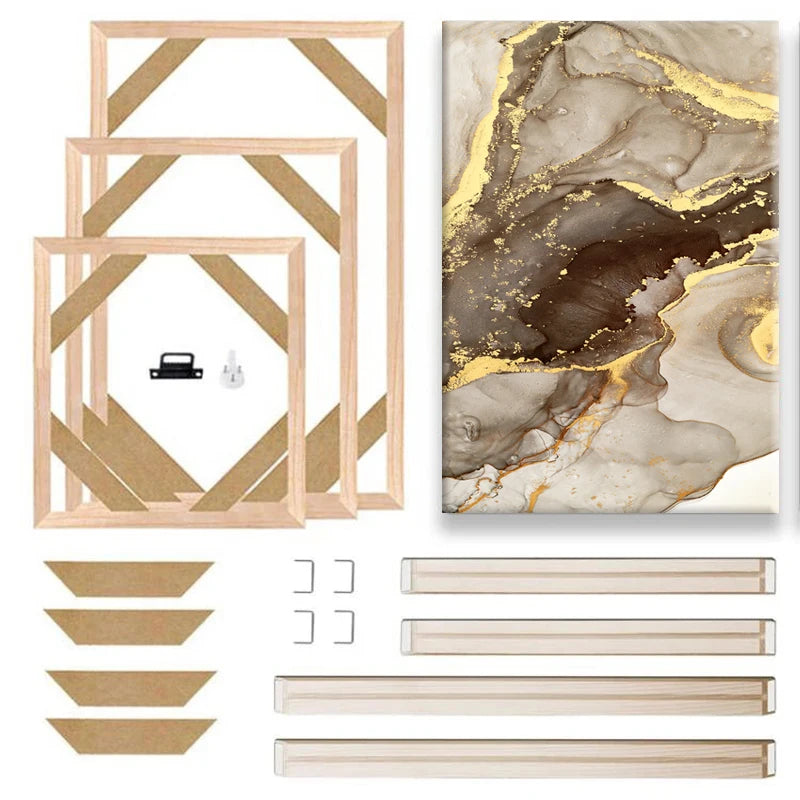 Cornice Moderna in Legno per Canvas, 24 Misure
