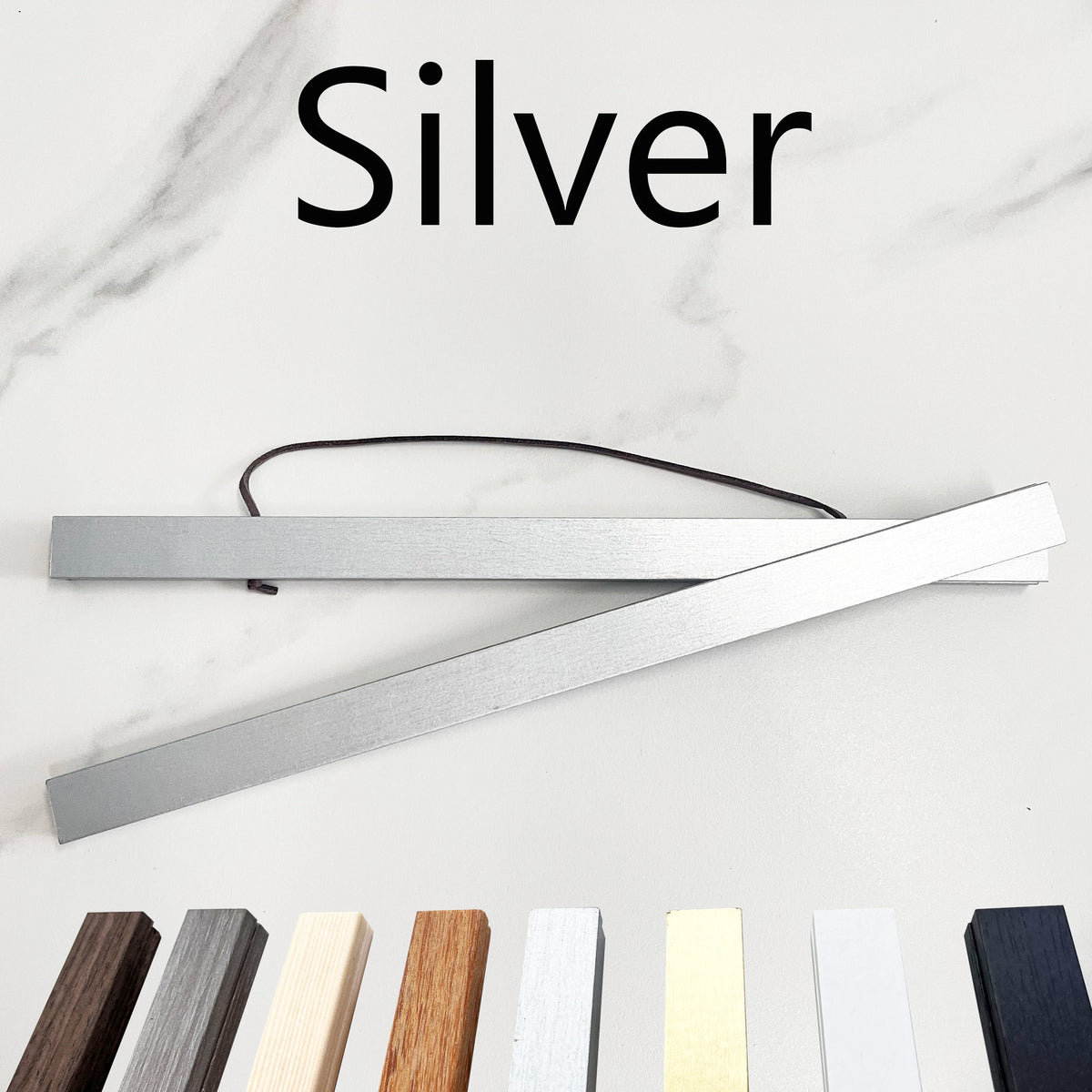 Cornice foto in legno 8 colori – Stile rustico, supporto magnetico, 21‑50 cm