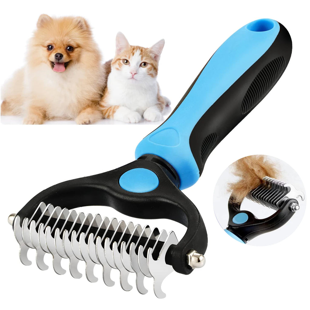 Spazzola Professionale Antipelliccia per Cani — Sfoltisce Sottopelo e Nodi