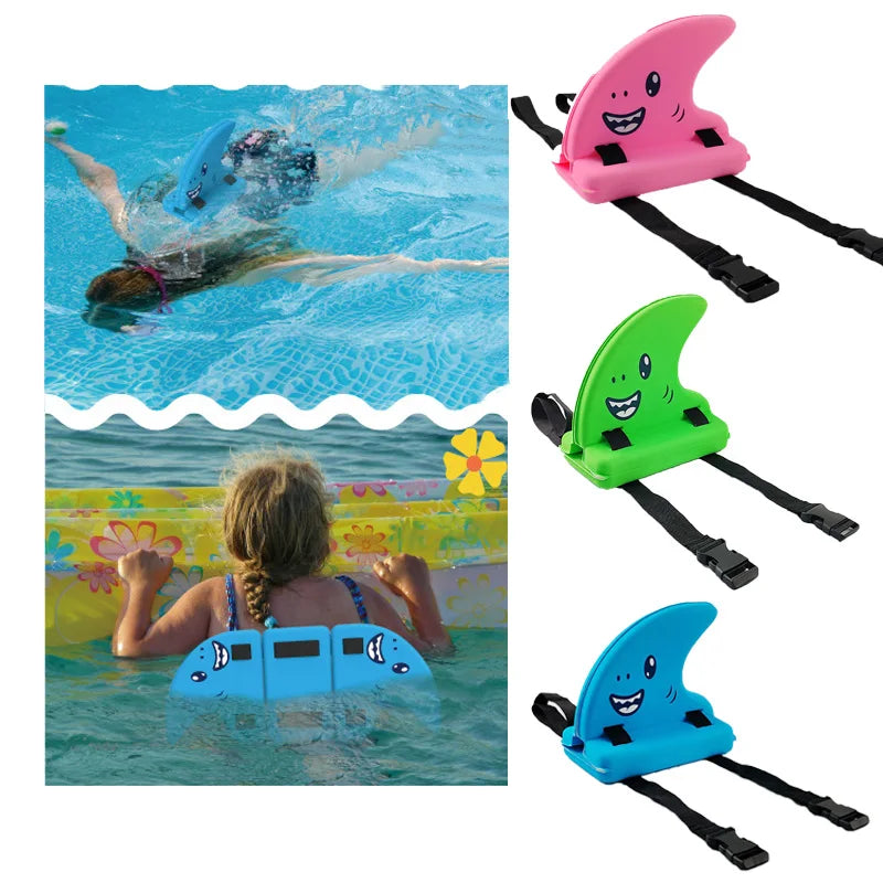 Galleggiante per bambini a forma di squalo – supporto sicuro in piscina e lago