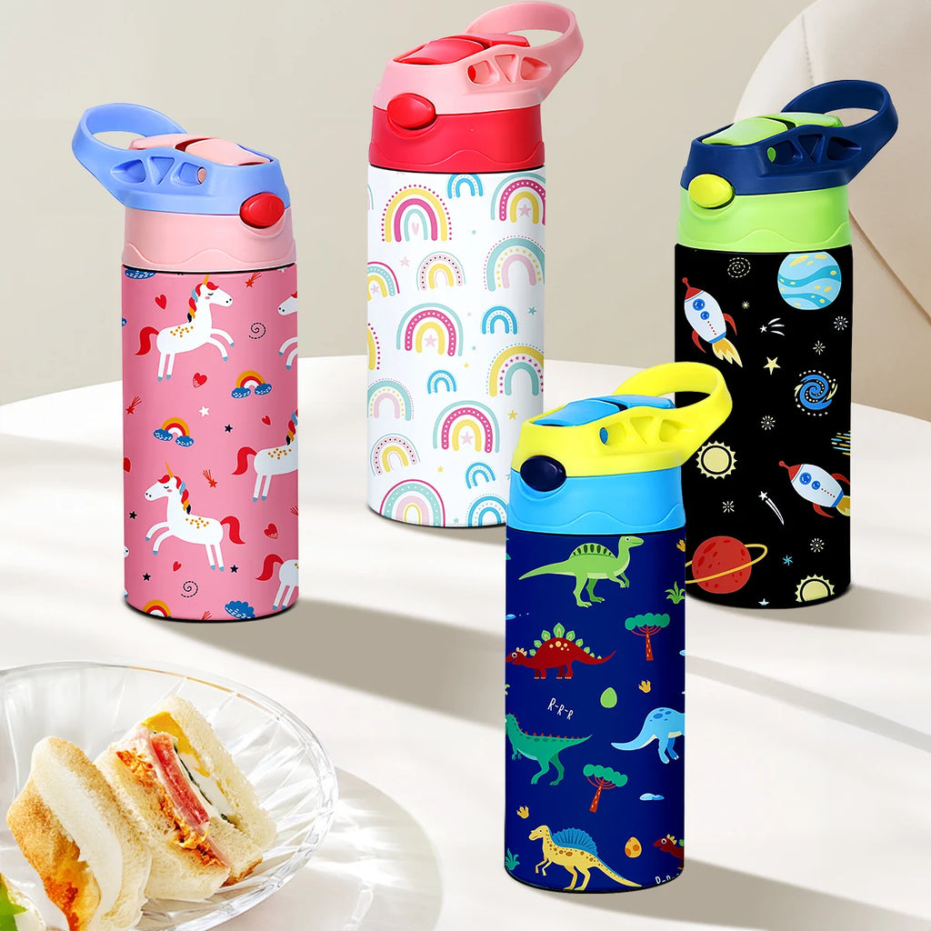 Thermos Tazza da 350ml con Design Cartoons – Acciaio Inox Isolata per Bambini