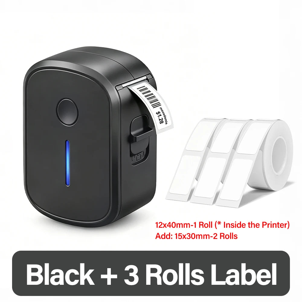 Stampante Mini Etichette Termiche Bluetooth Portatile, 15 mm, 16 ppm