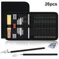 Set da 6-29 matite di carbone bianco per disegno e sfumatura - Pro Sketch
