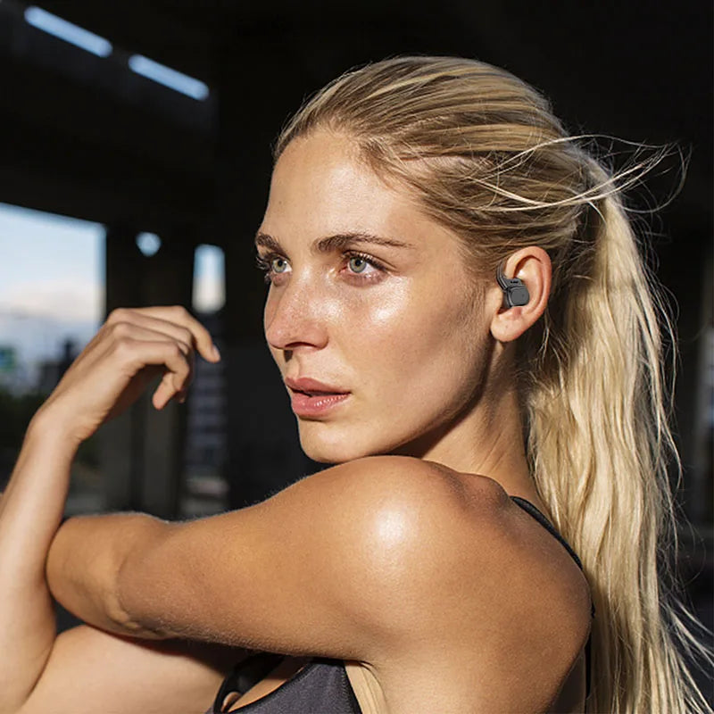 Auricolari sportivi Bluetooth 5.1 con microfono e design ergonomico