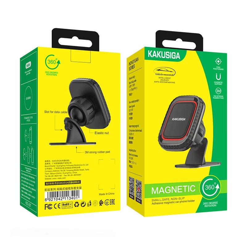 Supporto magnetico universale per telefono in auto, rotazione 360°