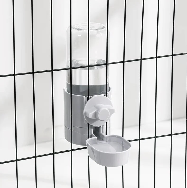 Distributore Automatico Cibo e Acqua per Animali, Appendi Gabbia, 500ml/2L