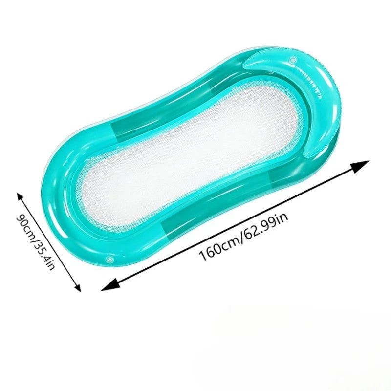 1PCS Loading Inflatable Mattress Water Float Hammock Foldable Roll Up Swimming Pool Accessories Pool Floating Bed Chair