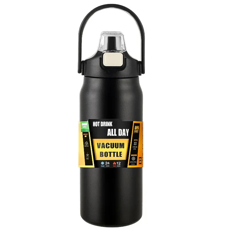 Borraccia Termica Sportiva in Acciaio Inox con Cannuccia, 304ml