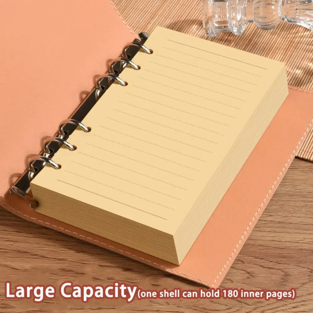 Vintage A5/A6 Notebook Loose-leaf PU Leather Diary Book Detachable Shell Binder Notepad Gift