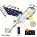 168 LED Solar Street Light Super Bright 2000W IP65 Waterproof Automatic Dusk To Dawn 6000mA All-Night Security for Garage Garden