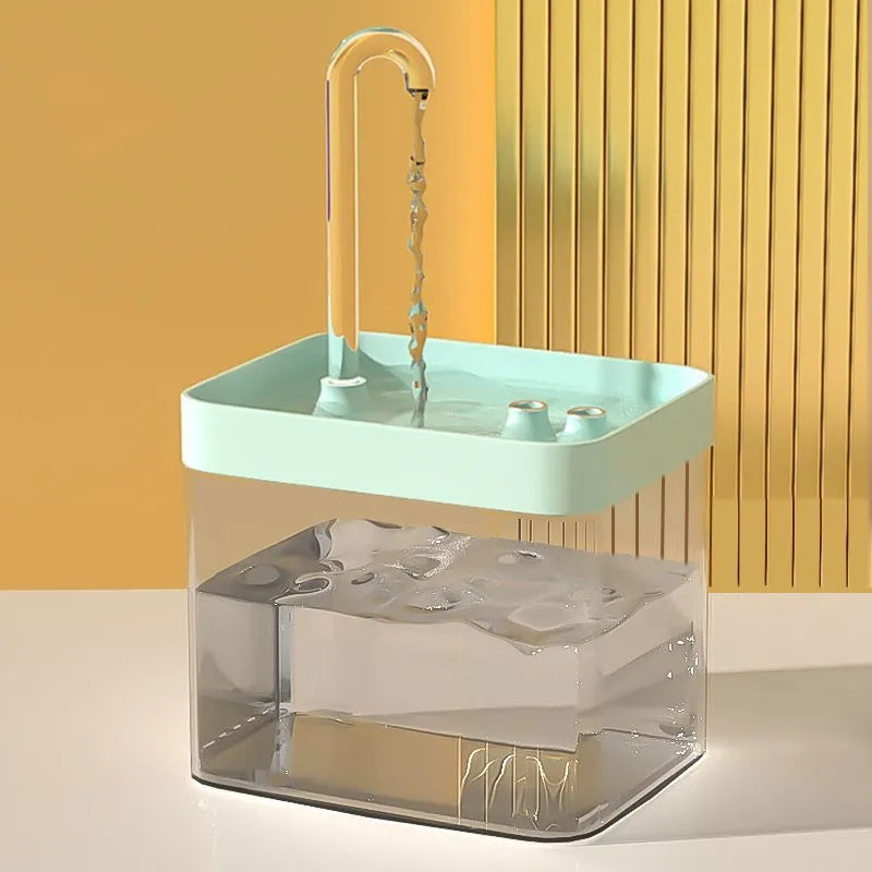 Fontana d'acqua per gatti con filtro automatico, capacità 1,5 L, silenziosa e…