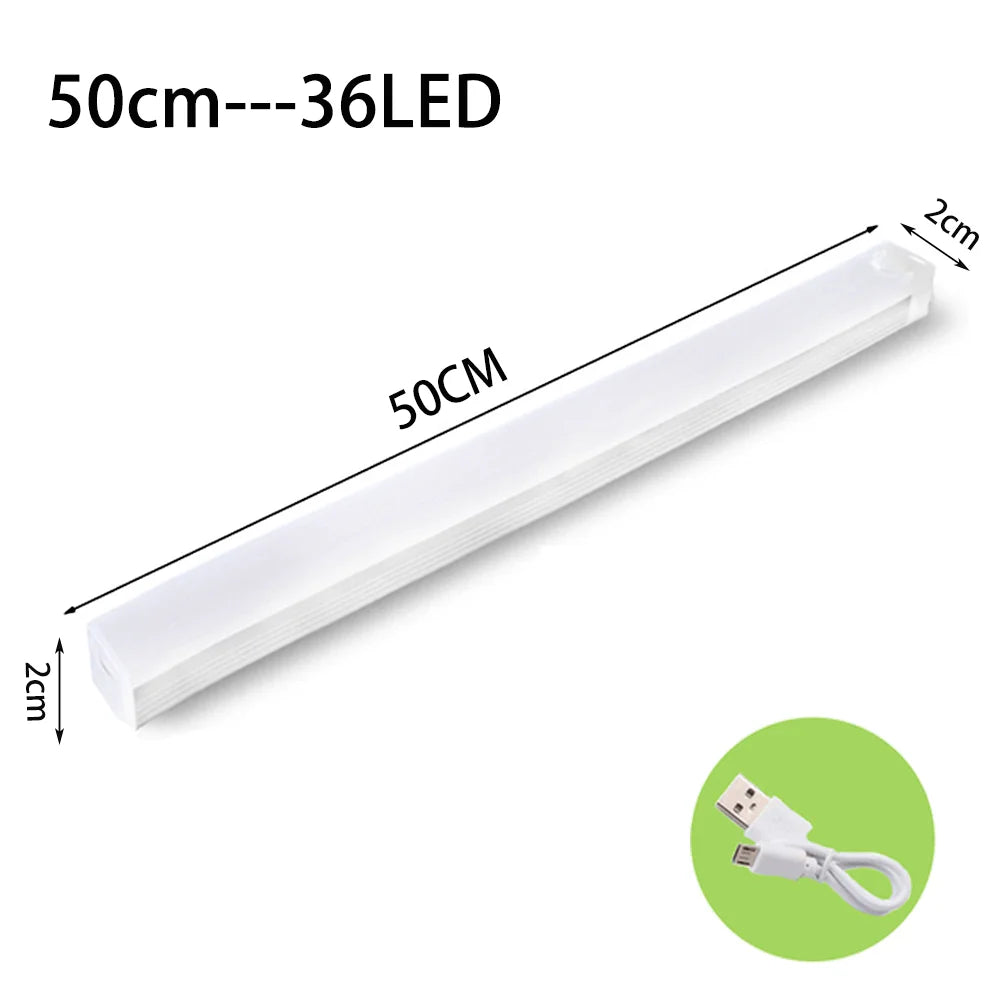 Lampada LED con Sensore di Movimento ricaricabile USB‑C per cucina e armadi