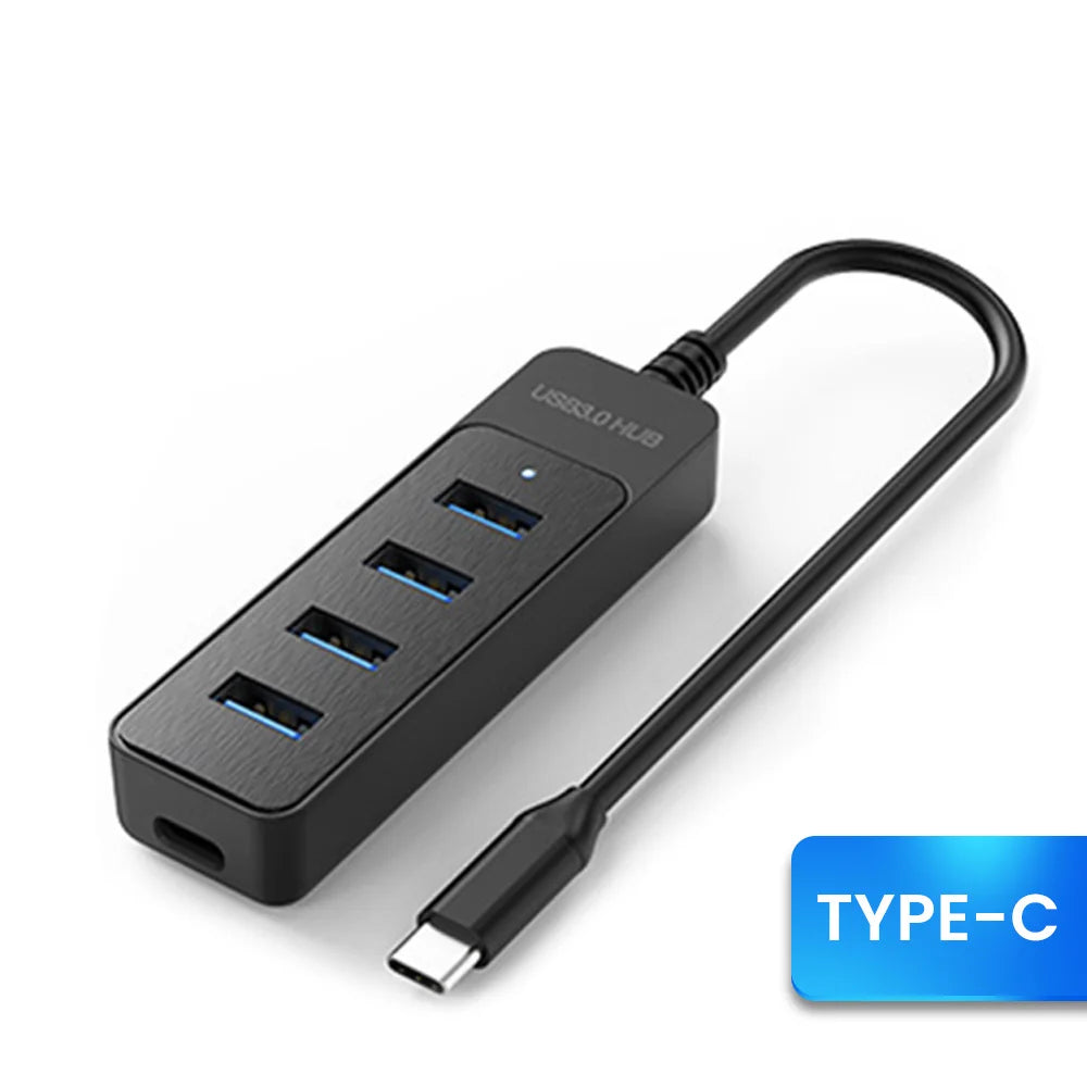 Hub USB 3.0 a 4 porte – Splitter multiporta per PC e laptop