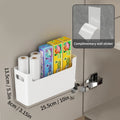 WORTHBUY Wall Mounted Punch Free Self Adhesive Storage Rack Holder Cabinet Door Plastic Organizer Shelf Kitchen Accessories
