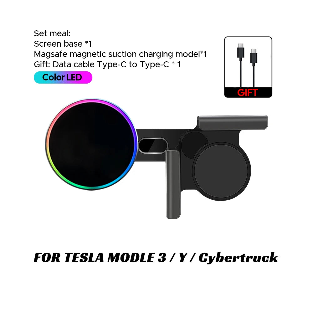 Supporto magnetico per telefono con ricarica wireless 25W Qi2.2 per Tesla