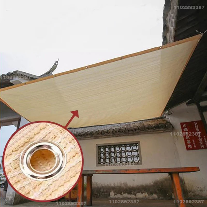 Outdoor Garden Shading Net, Terrace Awnings, Camping Shade Cover Mesh, UV Protection, HDPE Sunscreen Fabric, Shade