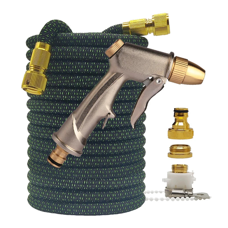 Tubo da giardino espandibile 2,5‑30 m – pressione, flessibile e anti‑corrosione