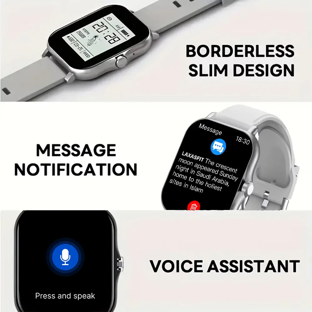 Smartwatch 2025 con touch full, chiamate Bluetooth e monitor fitness