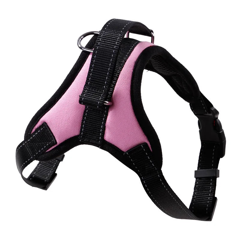 Imbracatura per Cani Vest Taglie S M L - Nylon Riflettente, Chiusura Lampo