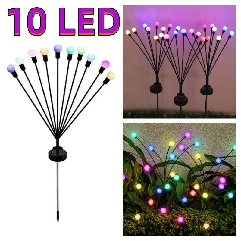 Luci Solari a Lucciola LED 6/8/10 per Giardino, Patio e Percorsi – Senza Fili