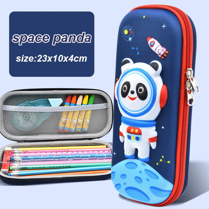 Astuccio 3D Kawaii in EVA, grande capacità, impermeabile, leggero per scuola