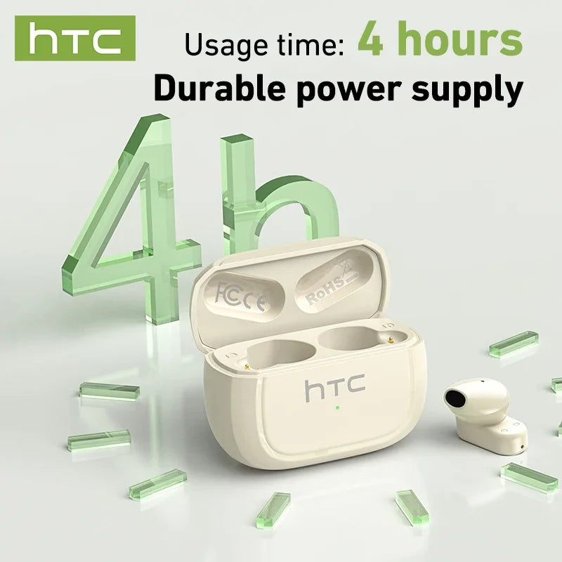 Auricolari Bluetooth TWS Mini con riduzione rumore, touch e ricarica wireless