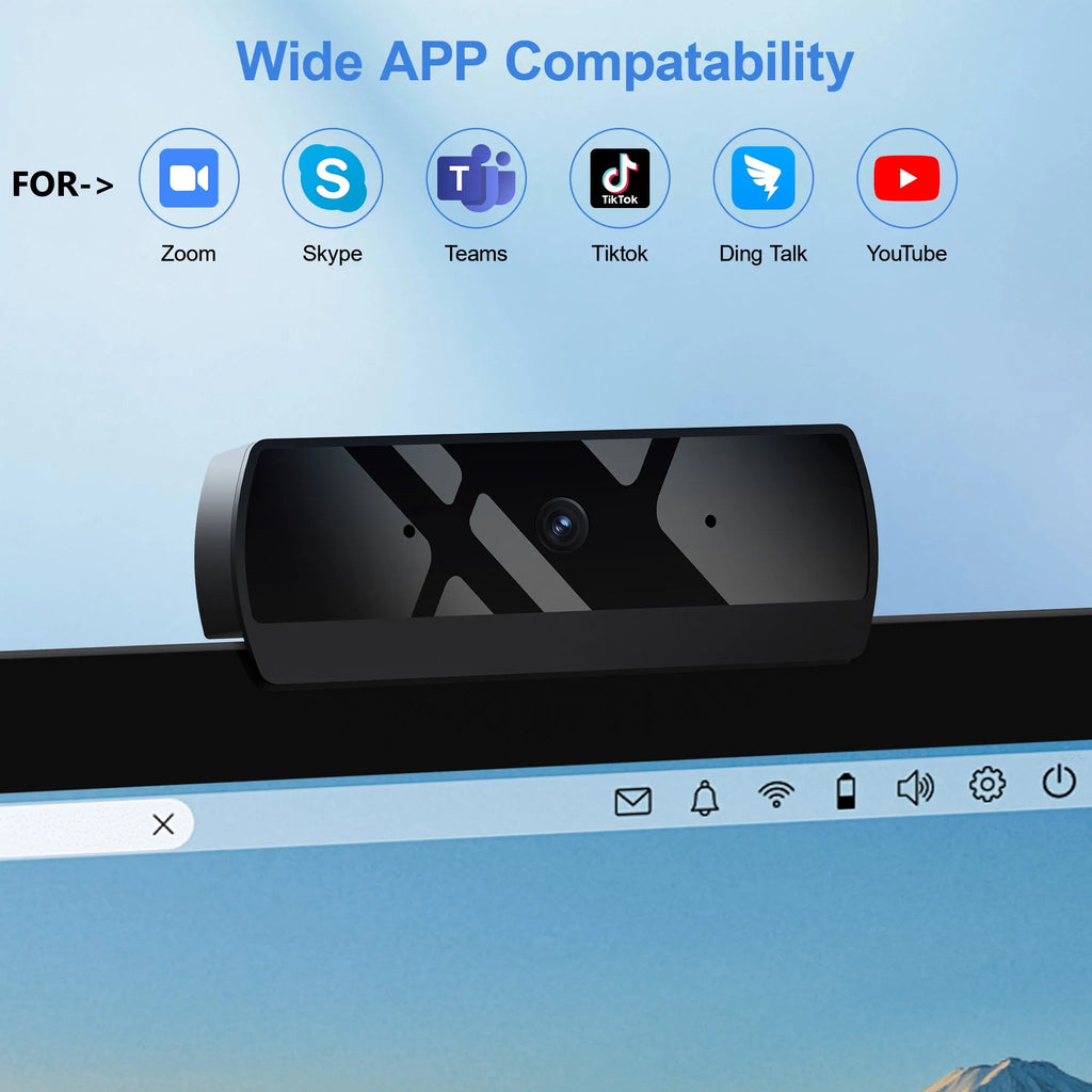Webcam HD 1080p con Autofocus e Microfono a Riduzione Rumore – Plug & Play USB