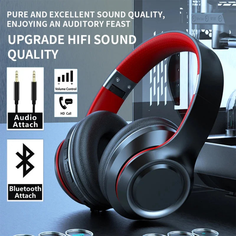 Cuffie Wireless Bluetooth 5.0 con Microfono, Supporto TF-Card e MP3, Headband…