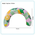 U Shaped Inflatable Swim Ring Pool Floatie Comfortable Neck & Back Support Floating Tube for Pool Beach Water Sports